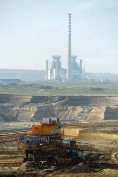 Busy surface mine Stock Photos