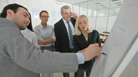 Busy team Stock Footage