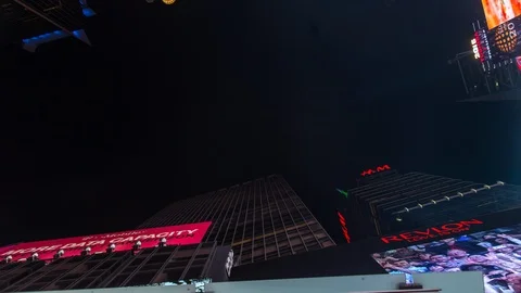 Busy Time Square Evening Video stock 88174383