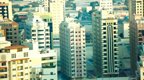 Busy town cityscape Video stock 60393225