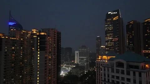 Busy Traffic and Rush Hours over the building Stock Footage 287072841