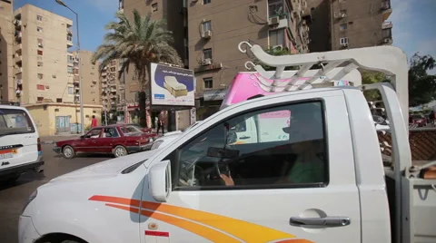 Busy traffic in Cairo, Egypt 스톡 동영상 63905307