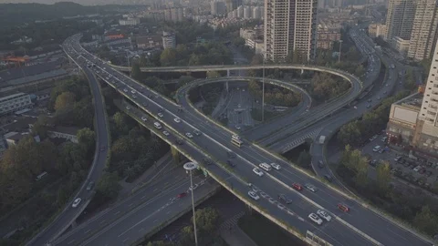 Busy traffic Stock Footage 99869194