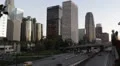 Busy Traffic Jam Freeway, USA, Downtown Los Angeles, LA, California, Highway HD Footage