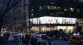 Busy Traffic New York City Commuters Commuting People Crossing Walk Cars Passing HD Footage