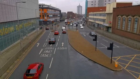 Busy Traffic Timelapse Stock Footage 123503915