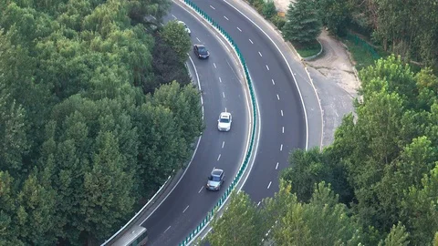 Busy traffic，car on the road Stock Footage 78147427