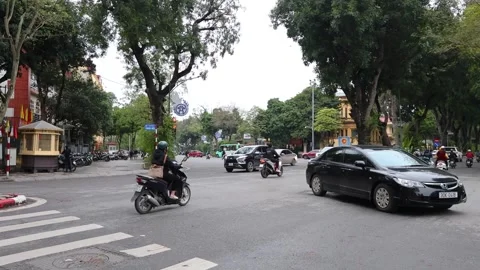 Busy Urban Intersection Activity Stock Footage 289917475