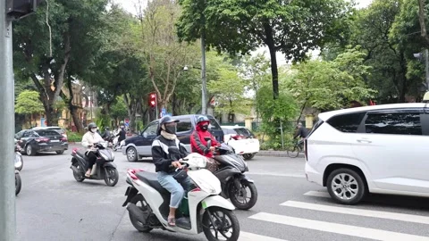 Busy Urban Traffic Intersection Stock Footage 292195880