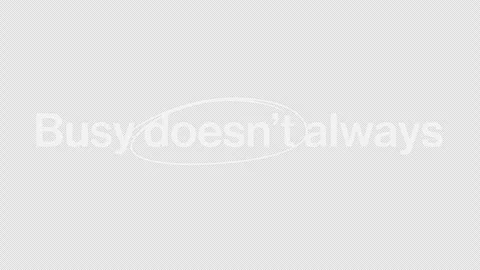 Busy vs productive business efficiency concept kinetic typography animation Stock Footage 328651762