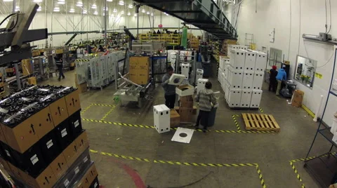 Busy Warehouse Activity Time Laps 動画素材 58732577