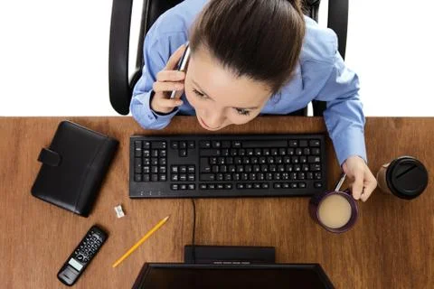 Busy at work Foto stock