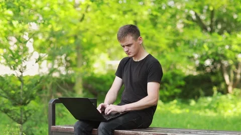 Busy Worker Freelancer Working On. Stock Footage 201824458