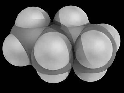 Butane molecule Stock Illustration