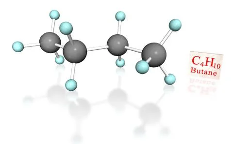 Butane white Stock Illustration