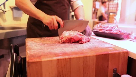 The butcher cuts 03 Stock Footage 88557046