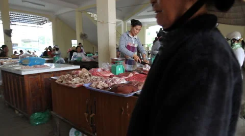 Butcher Hoi An Stock Footage 889479