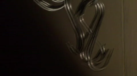 Butcher hooks horror Video stock 806401