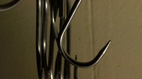 Butcher hooks01 Video stock 806195