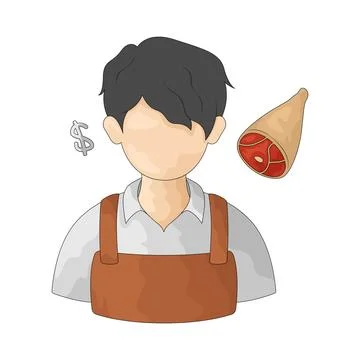 Butcher illustration Stock Illustration