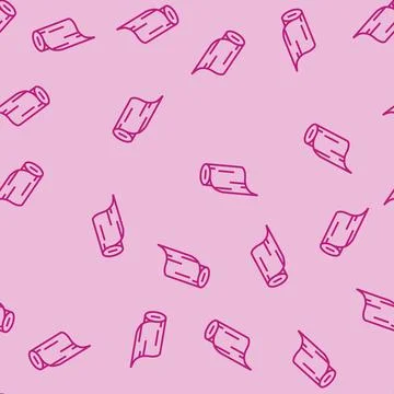 Butcher paper line seamless pattern Stock Illustration