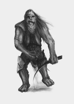Butcher sketch Stock Illustration