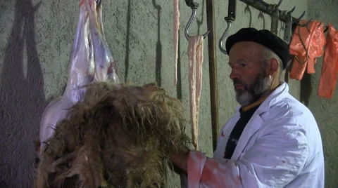 Butcher,cut meat Stock-Footage 35124001