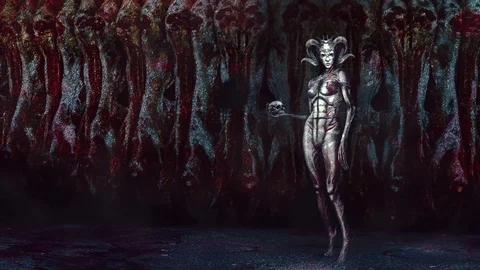 The butcher's. Apocalypse. Stock Footage 72479760