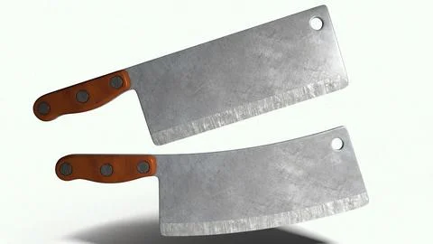 Butchers Cleaver Meat Chopper Knife 3D Model