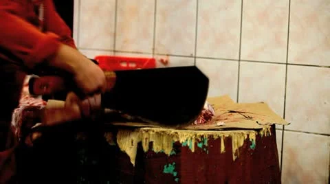 Butcher's meat Stock Footage 8924798