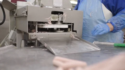 Butchers process meat Stock-Footage 99552440