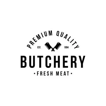 Butchery shop logo Stock Illustration