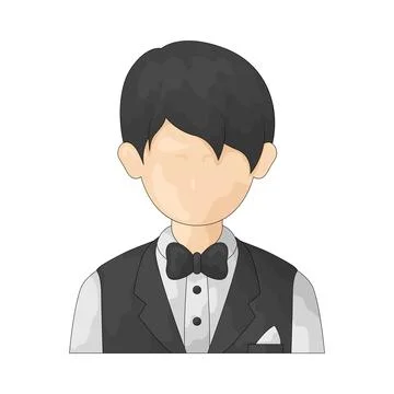 Butler illustration Stock Illustration