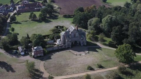 Butley Priory Drone Stock-Footage 233339192
