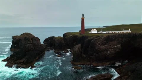 Butt of Lewis Lighthouse Stock Footage 322073759