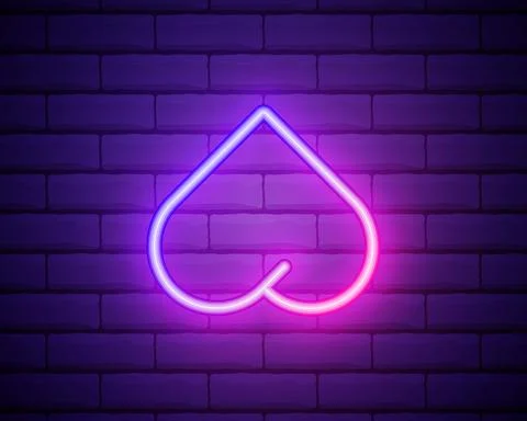 Butt, plastic surgery neon icon. Elements of plastic surgery set. Simple icon Stock Illustration