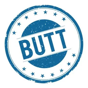 BUTT stamp sign Illustrazione stock