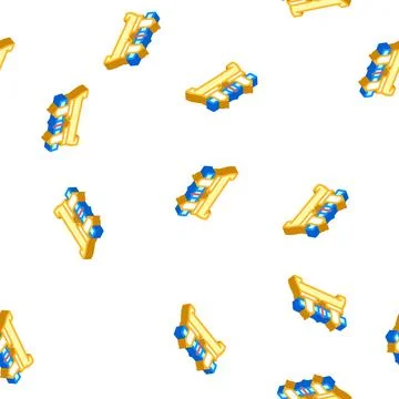 Butt welding isometric icon seamless pattern イラスト素材