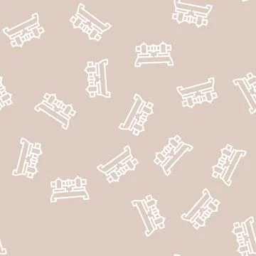 Butt welding line vector seamless pattern Stock Illustration
