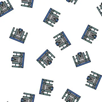 Butt welding machine vector seamless pattern Illustrazione stock