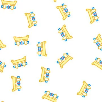 Butt welding vector seamless pattern Stock Illustration