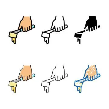 Butter add color edition icon vector Stock Illustration
