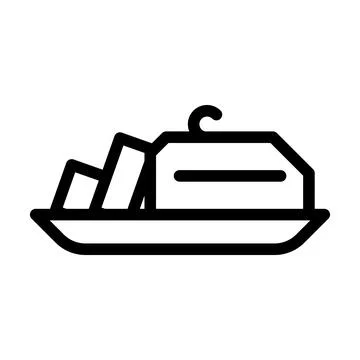 Butter add line icon vector illustration Stock Illustration