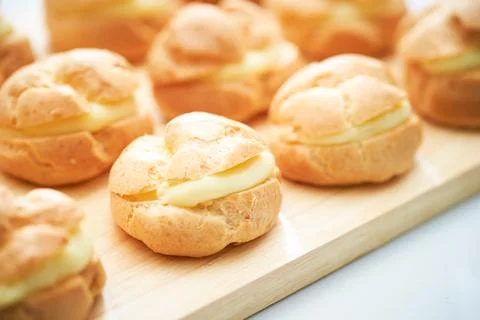 Butter Bread on Cutting Board Stock Photos