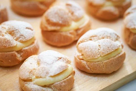 Butter Bread on Cutting Board Stock Photos