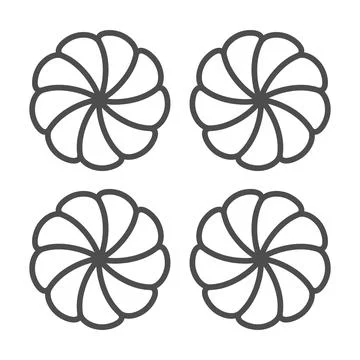 Butter buns thin line icon, asian food concept, japanese milk bread rolls vector Stock Illustration