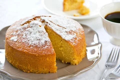 Butter cake Stock Photos