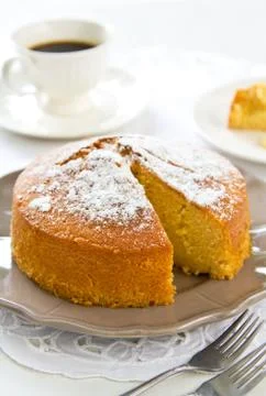 Butter cake Stock Photos