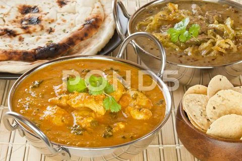 Butter chicken indian curry Stock Photos