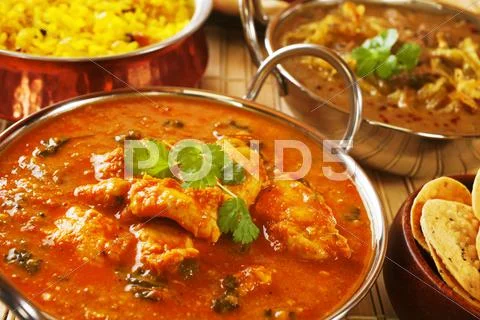 Butter chicken indian curry Stock Photos